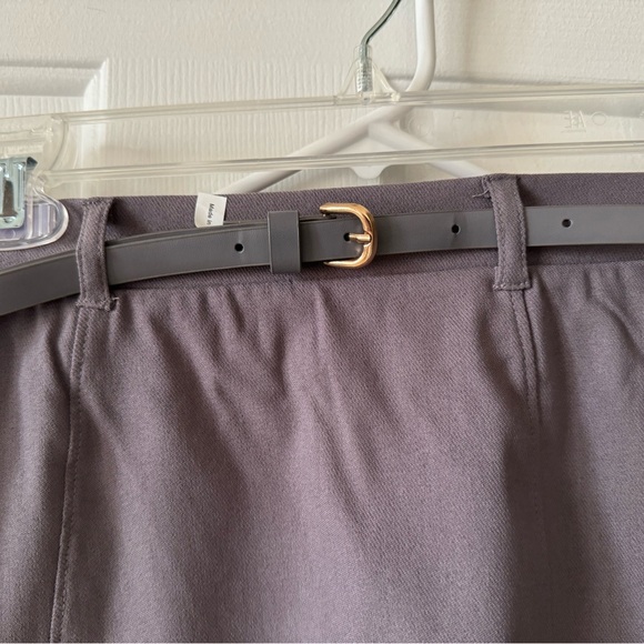 NWT No Boundaries Skirt S, Grey, belted - Picture 6 of 12